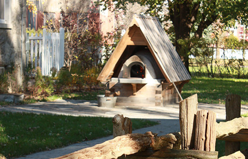 Four en fonctionnement lors d’une cuisson